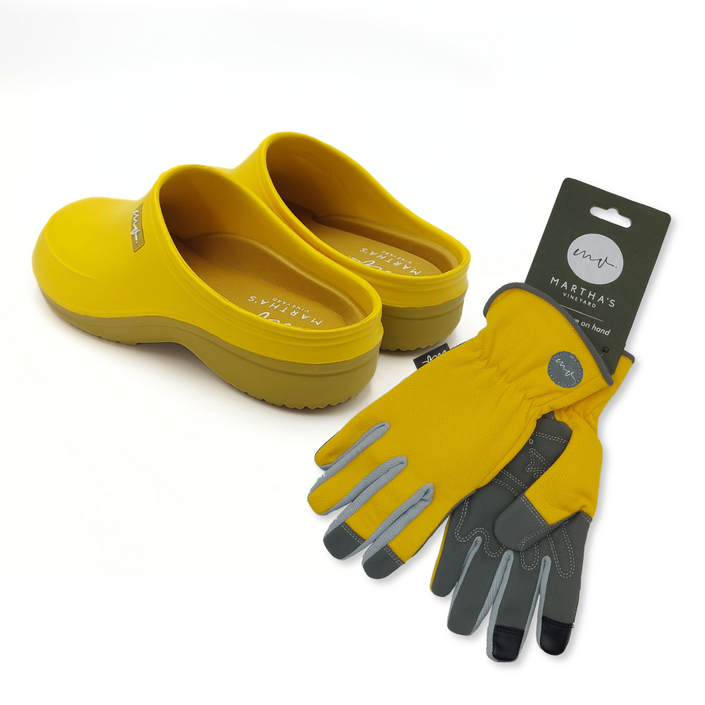 MARTHA'S VINEYARD Glove & Clog Set – Sunflower