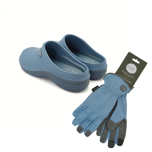 MARTHA'S VINEYARD Glove & Clog Set – Blue Gum