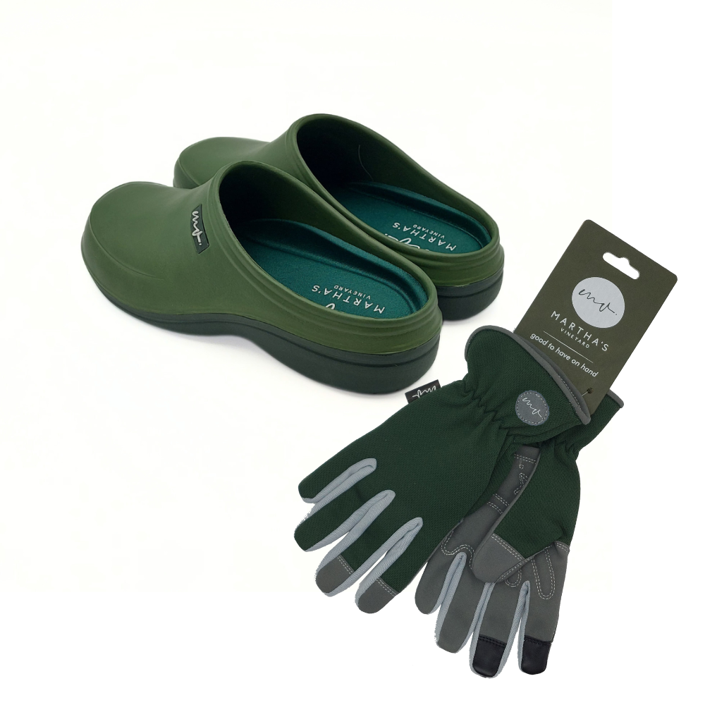 Load image into Gallery viewer, MARTHA&#39;S VINEYARD Glove &amp; Clog Set – Martha&#39;s Green