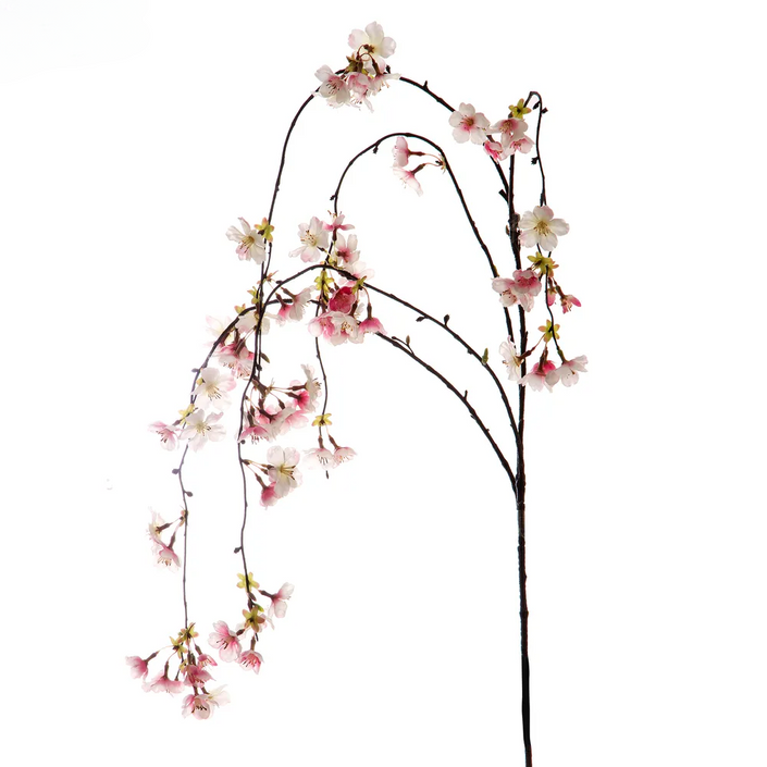 Martha's Vineyard Cherry Blossom Hanging Spray 1.3m Pink - Set of 12