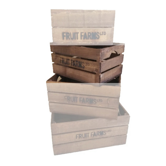 ESSCHERT DESIGN Wooden Storage Crate - Medium