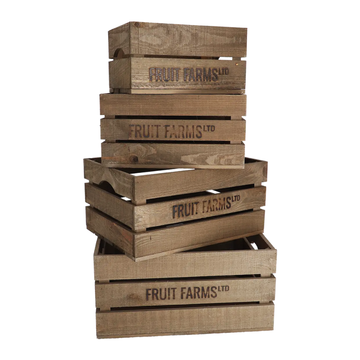 ESSCHERT DESIGN Wooden Storage Crate - Large
