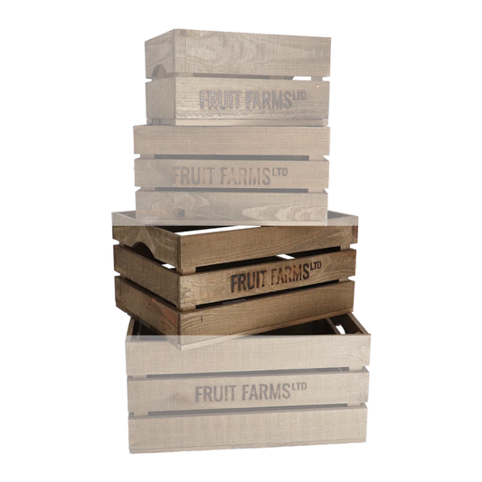 ESSCHERT DESIGN Wooden Storage Crate - Large