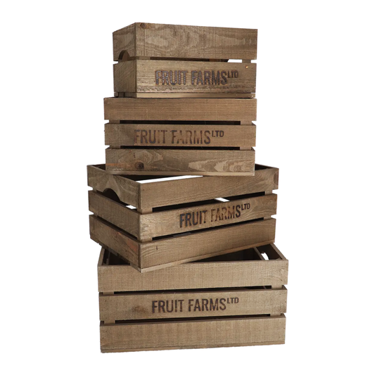 ESSCHERT DESIGN Wooden Storage Crate - Extra Large