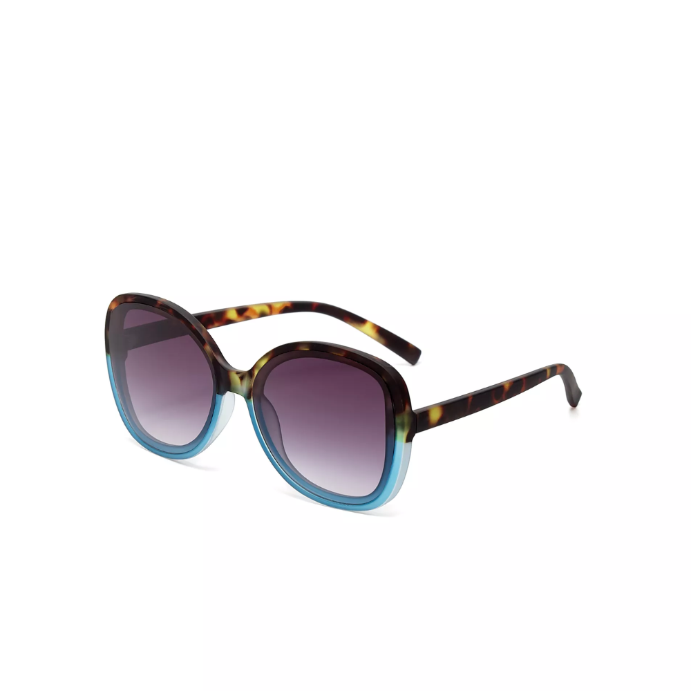 Load image into Gallery viewer, OKKIA Anna Adult Sunglasses - Havana &amp; Blue