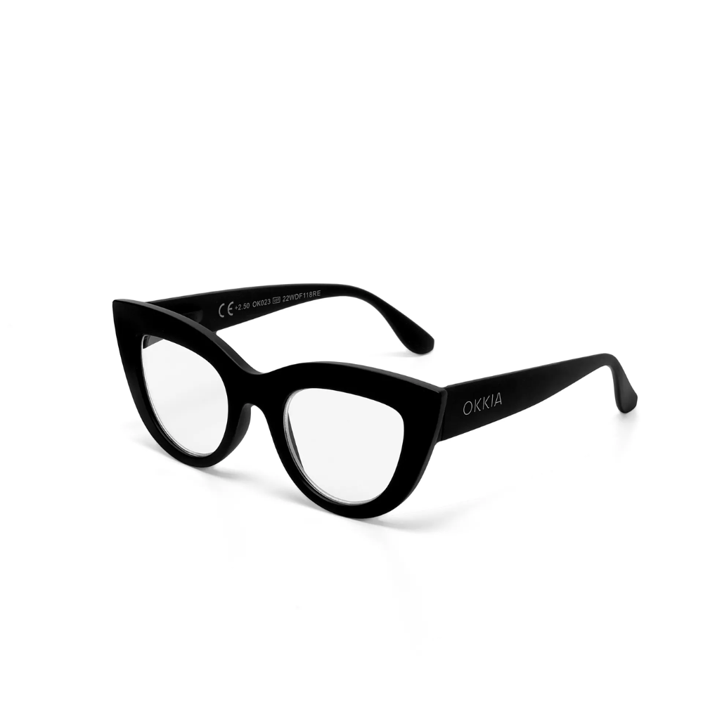 Load image into Gallery viewer, OKKIA Claudia Adult Reading Glasses - Black