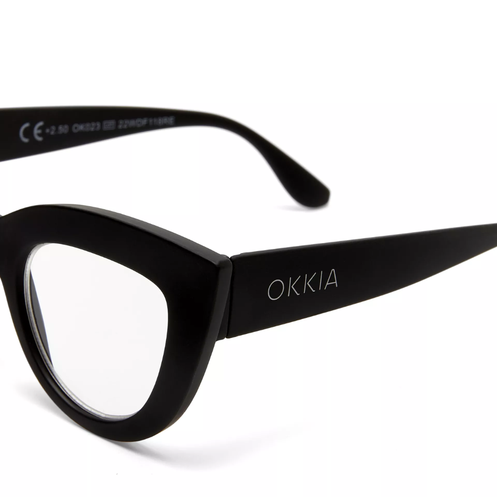 Load image into Gallery viewer, OKKIA Claudia Adult Reading Glasses - Black