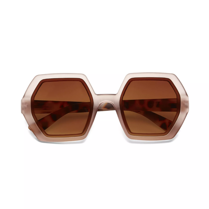 OKKIA Emma Adult Sunglasses - Pink Havana