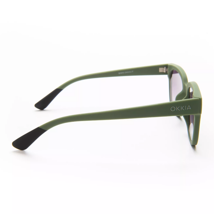 OKKIA Giovanni Adult Sunglasses - Green & Black