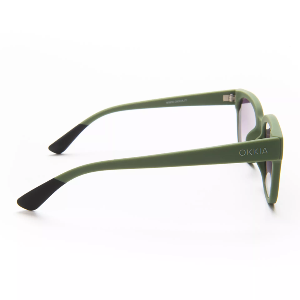 Load image into Gallery viewer, OKKIA Giovanni Adult Sunglasses - Green &amp; Black