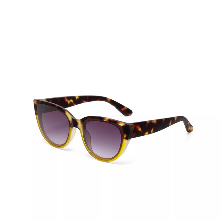 OKKIA Silvia Adult Sunglasses - Havana Yellow