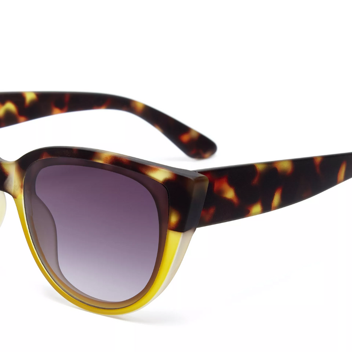 OKKIA Silvia Adult Sunglasses - Havana Yellow