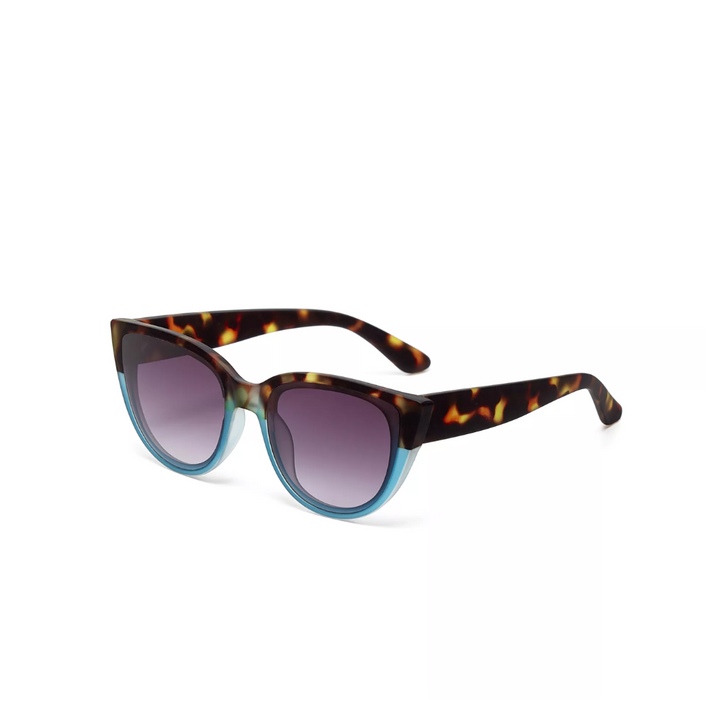 OKKIA Silvia Adult Sunglasses - Havana & Blue