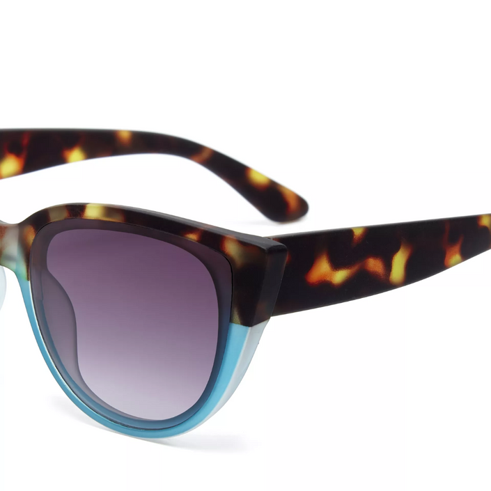 OKKIA Silvia Adult Sunglasses - Havana & Blue