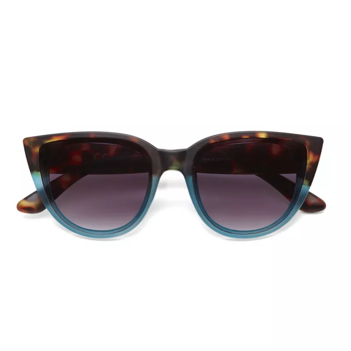 OKKIA Silvia Adult Sunglasses - Havana & Blue