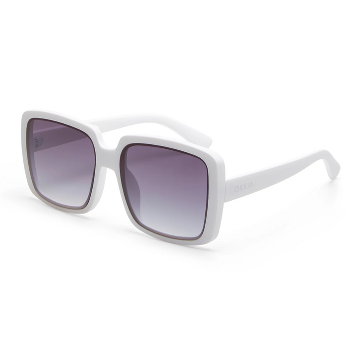 OKKIA Alessia Adult Sunglasses - Optical White