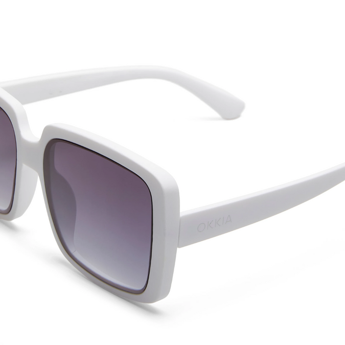 OKKIA Alessia Adult Sunglasses - Optical White