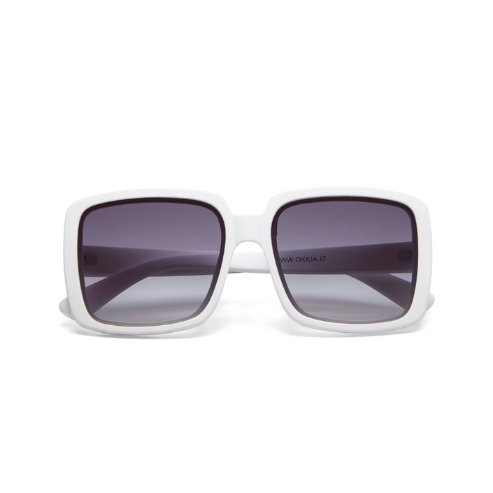 OKKIA Alessia Adult Sunglasses - Optical White