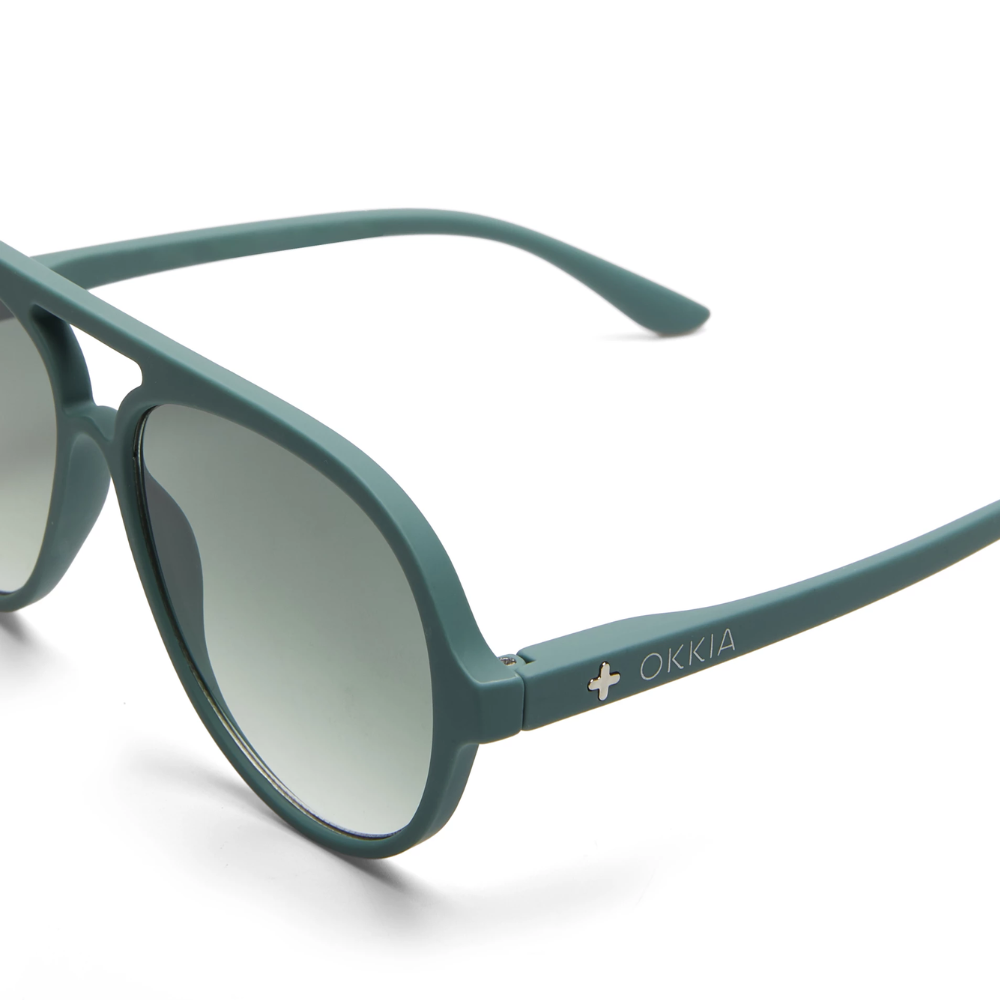 Load image into Gallery viewer, OKKIA Alessio Adult Sunglasses - Green Sage