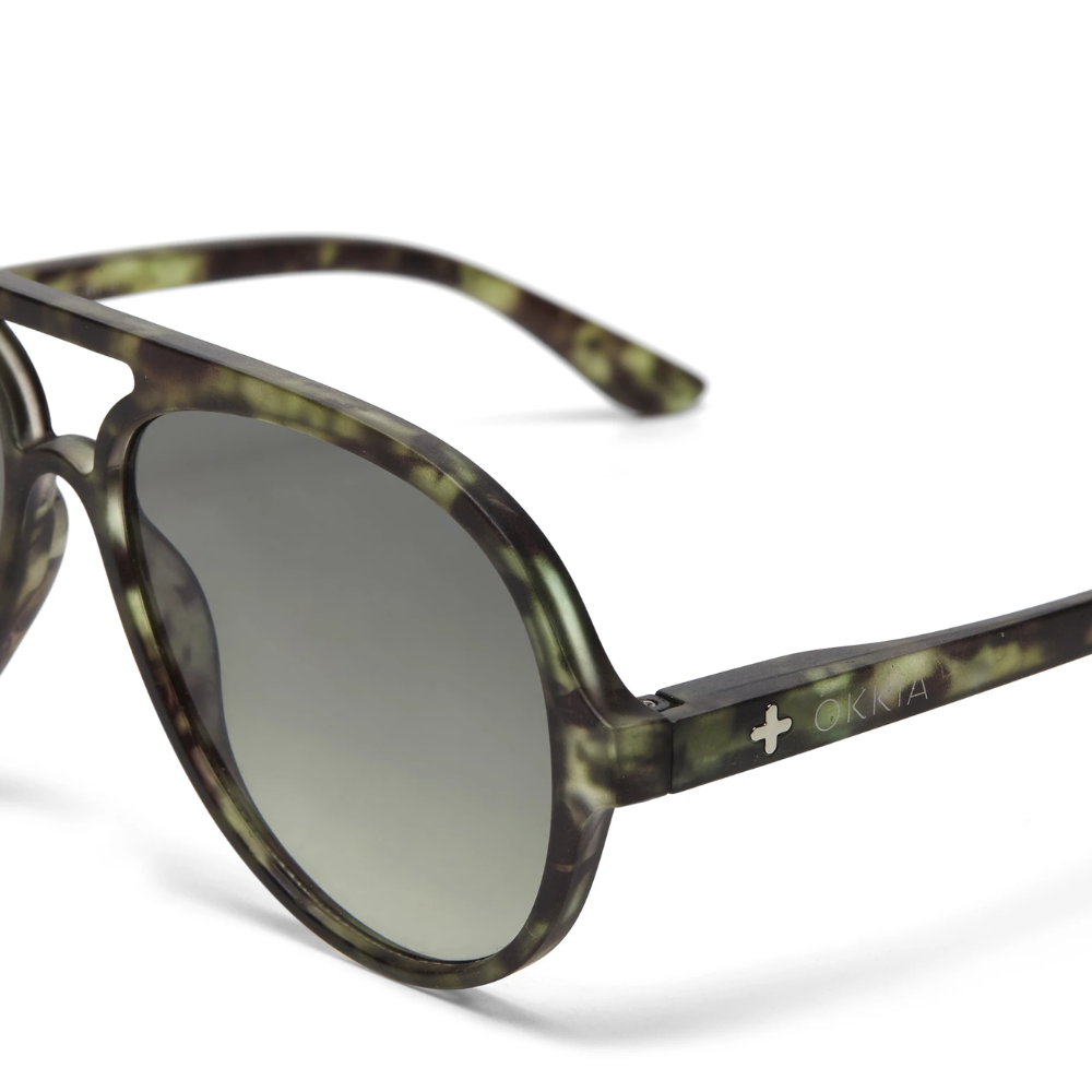 Load image into Gallery viewer, OKKIA Alessio Adult Sunglasses - Kale Havana