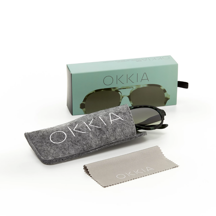 OKKIA Alessio Adult Sunglasses - Kale Havana