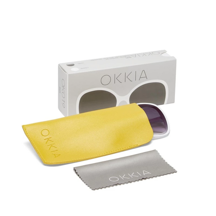 OKKIA Anna Adult Sunglasses - Optical White