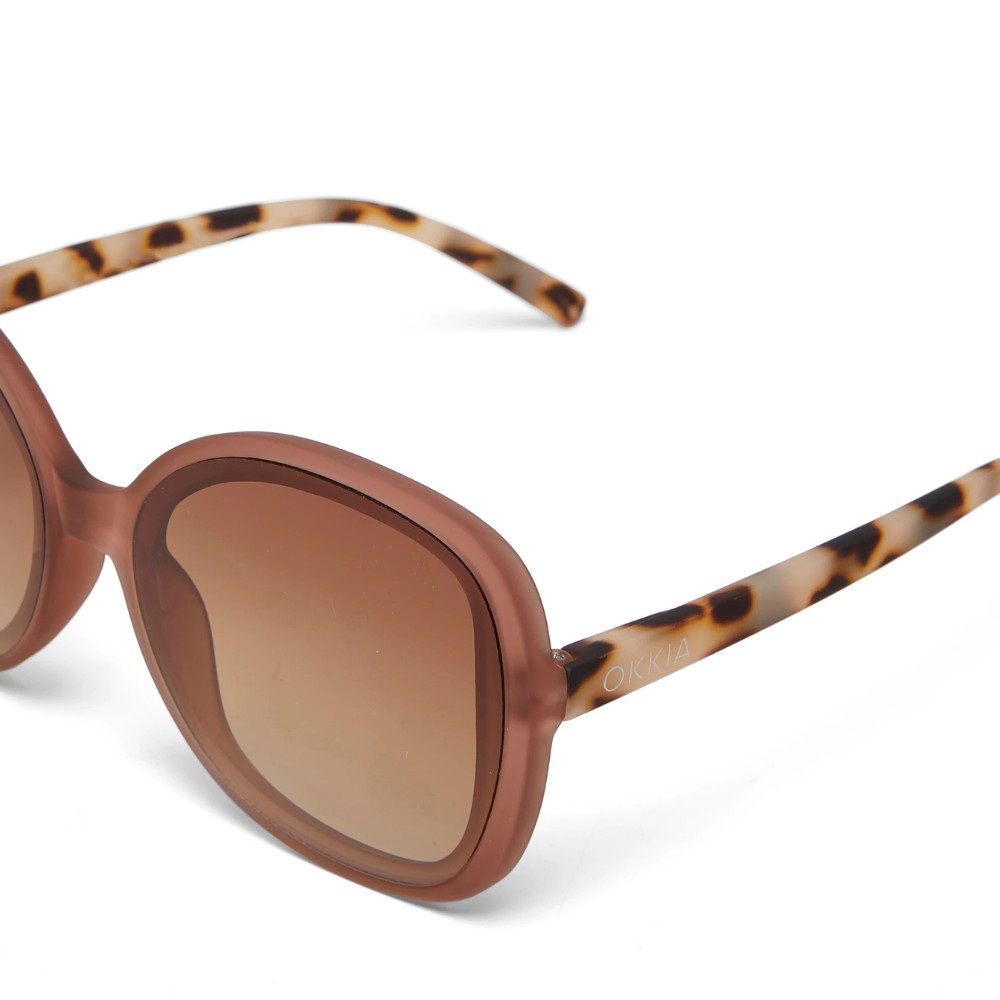 Load image into Gallery viewer, OKKIA Anna Adult Sunglasses - Pink Havana