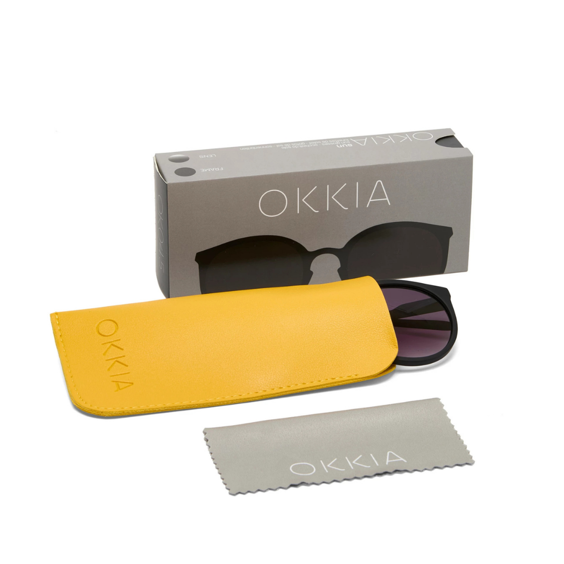 Load image into Gallery viewer, OKKIA Berlino Adult Sunglasses - Black Gradient