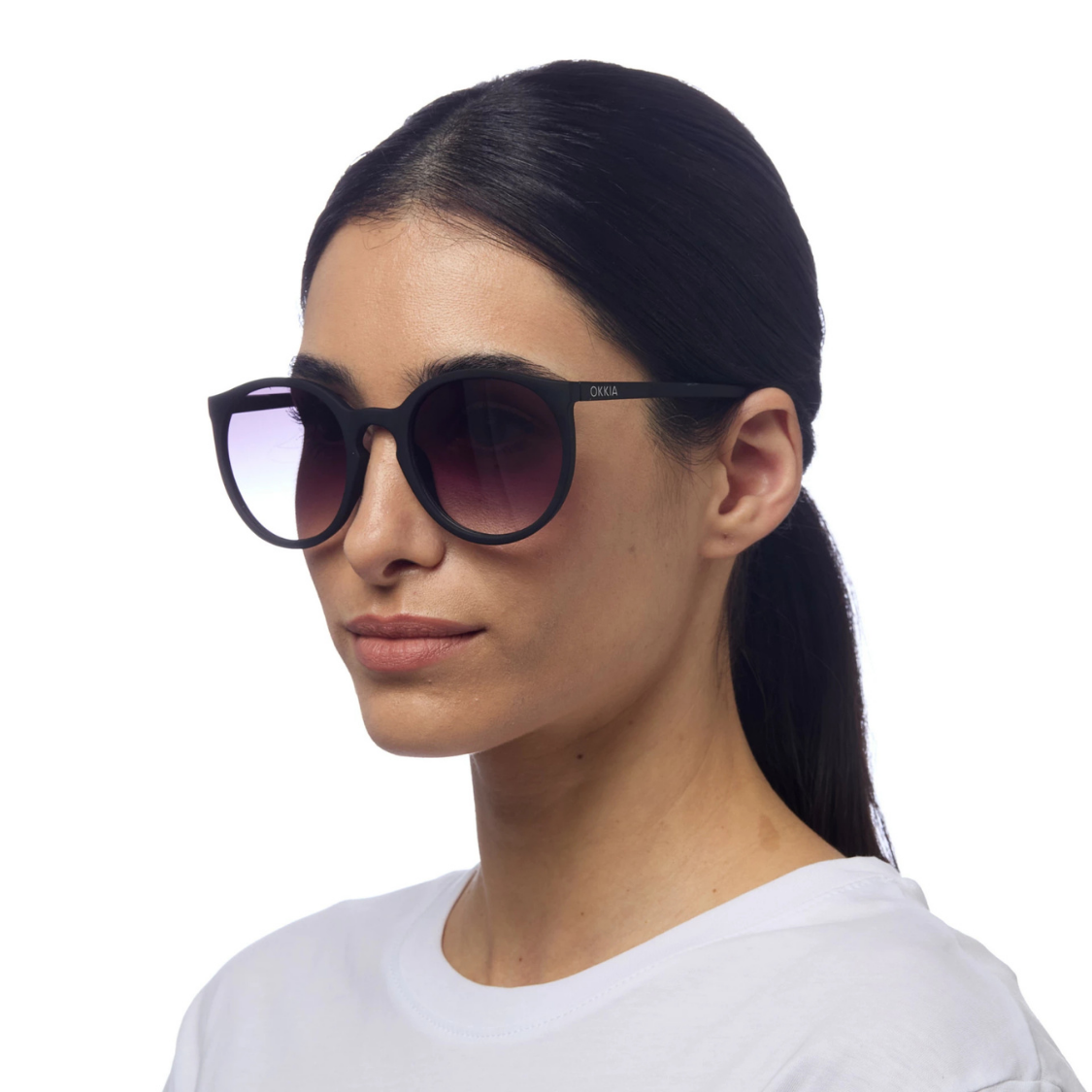 Load image into Gallery viewer, OKKIA Berlino Adult Sunglasses - Black Gradient