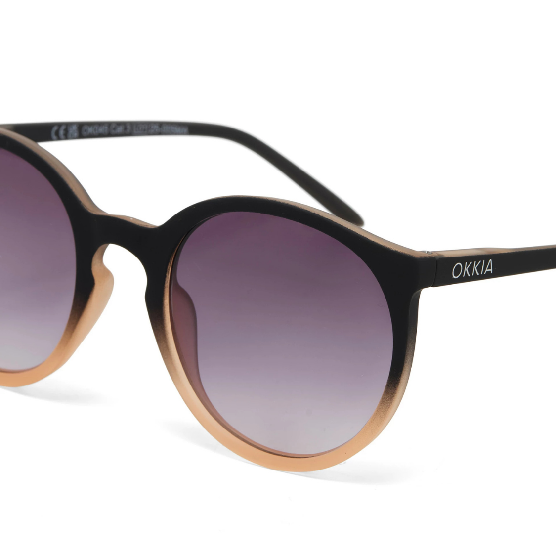 Load image into Gallery viewer, OKKIA Berlino Adult Sunglasses - Black Shaded Rose