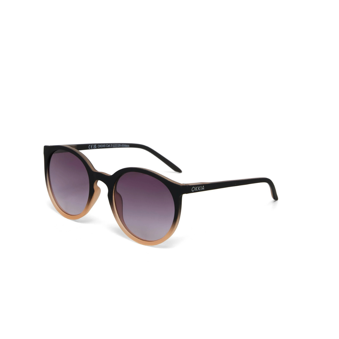 Load image into Gallery viewer, OKKIA Berlino Adult Sunglasses - Black Shaded Rose