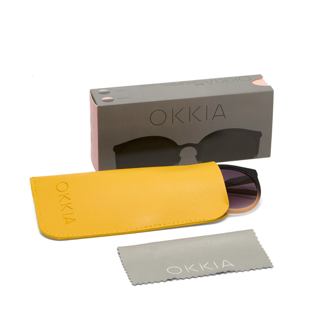 Load image into Gallery viewer, OKKIA Berlino Adult Sunglasses - Black Shaded Rose