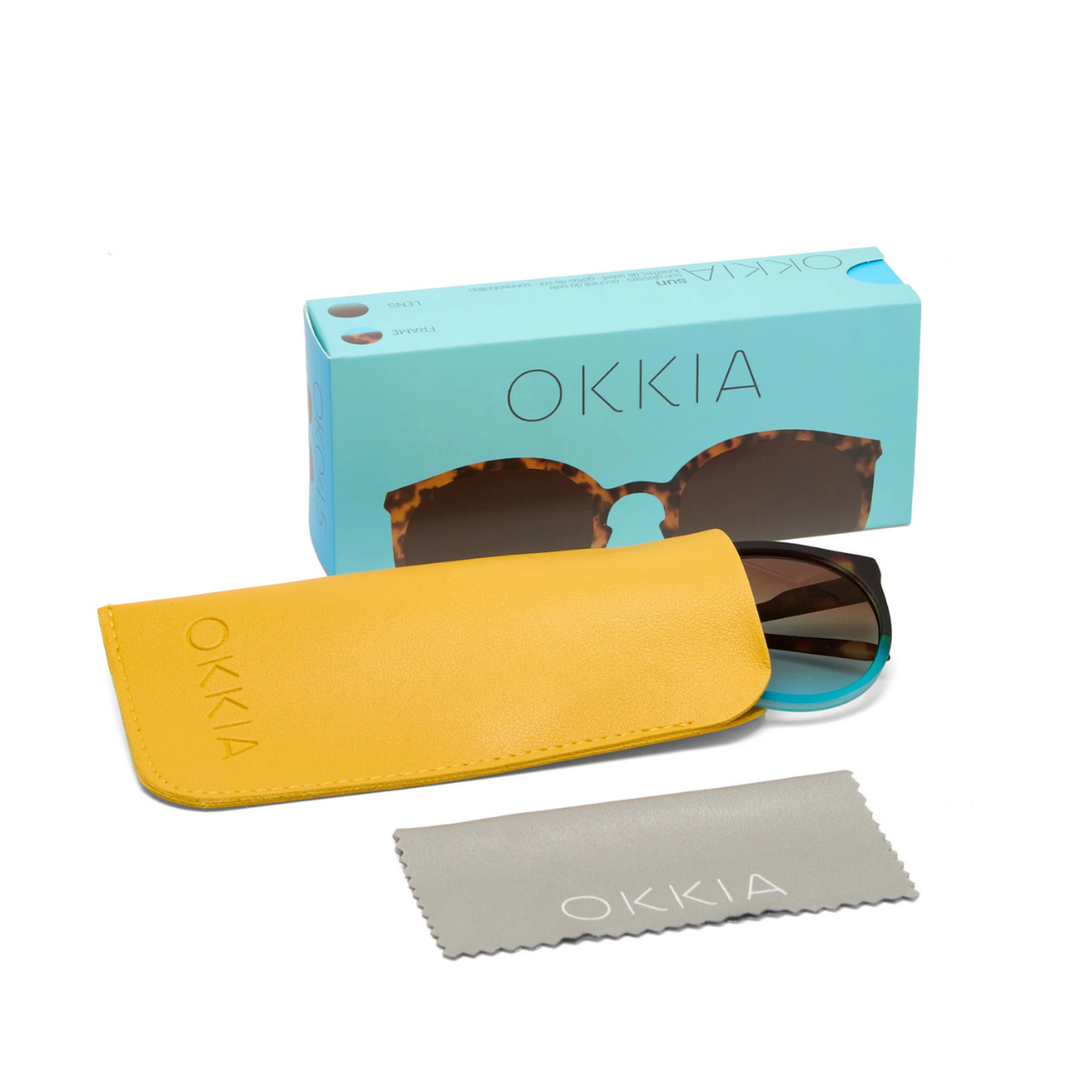 Load image into Gallery viewer, OKKIA Berlino Adult Sunglasses - Havana Blue