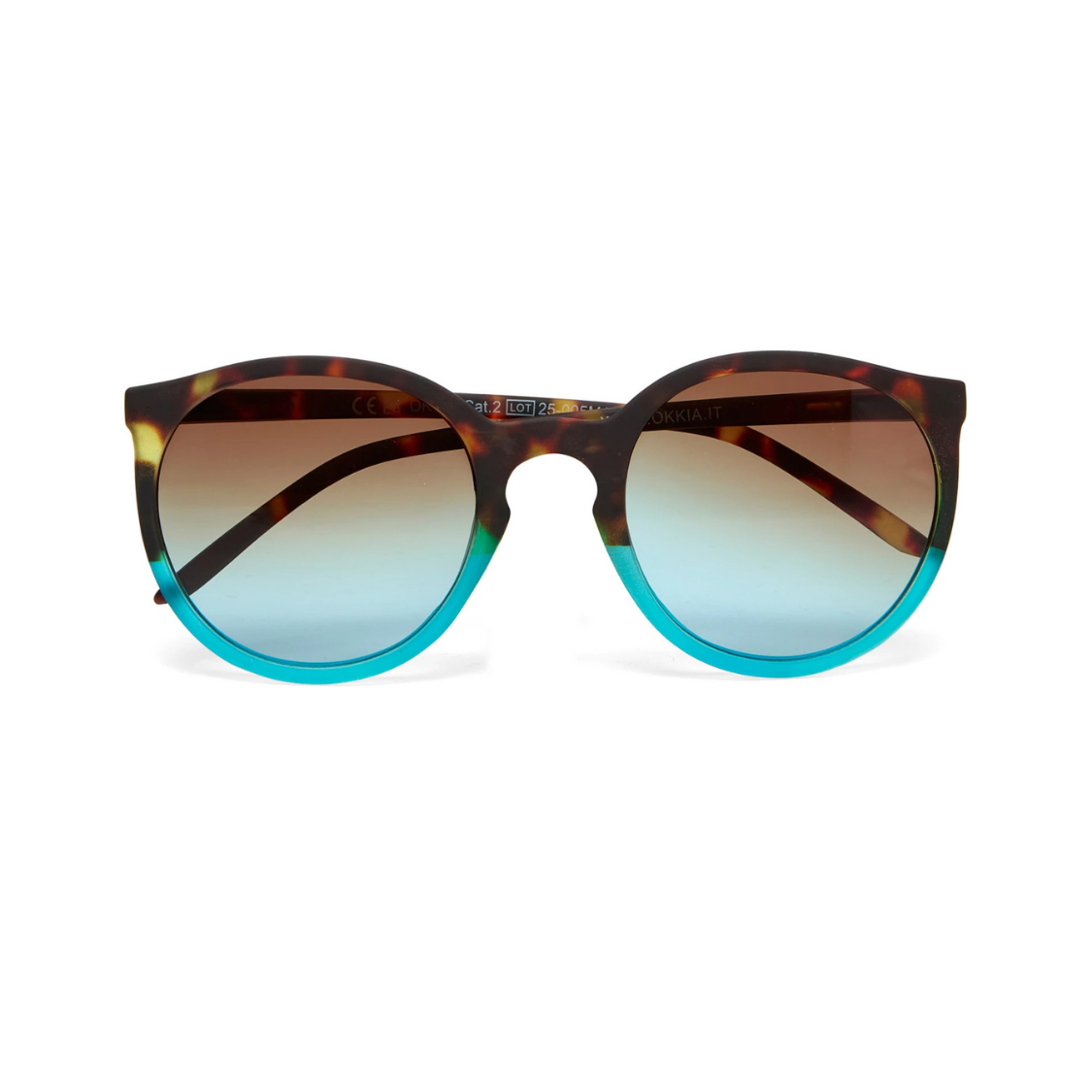 Load image into Gallery viewer, OKKIA Berlino Adult Sunglasses - Havana Blue