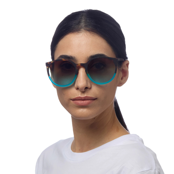 OKKIA Berlino Adult Sunglasses - Havana Blue