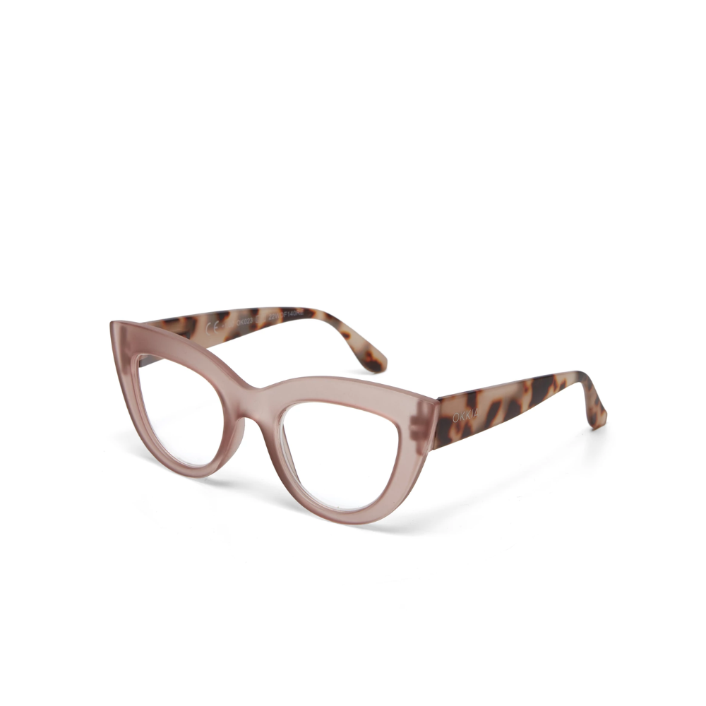 Load image into Gallery viewer, OKKIA Claudia Adult Reading Glasses - Pink Havana