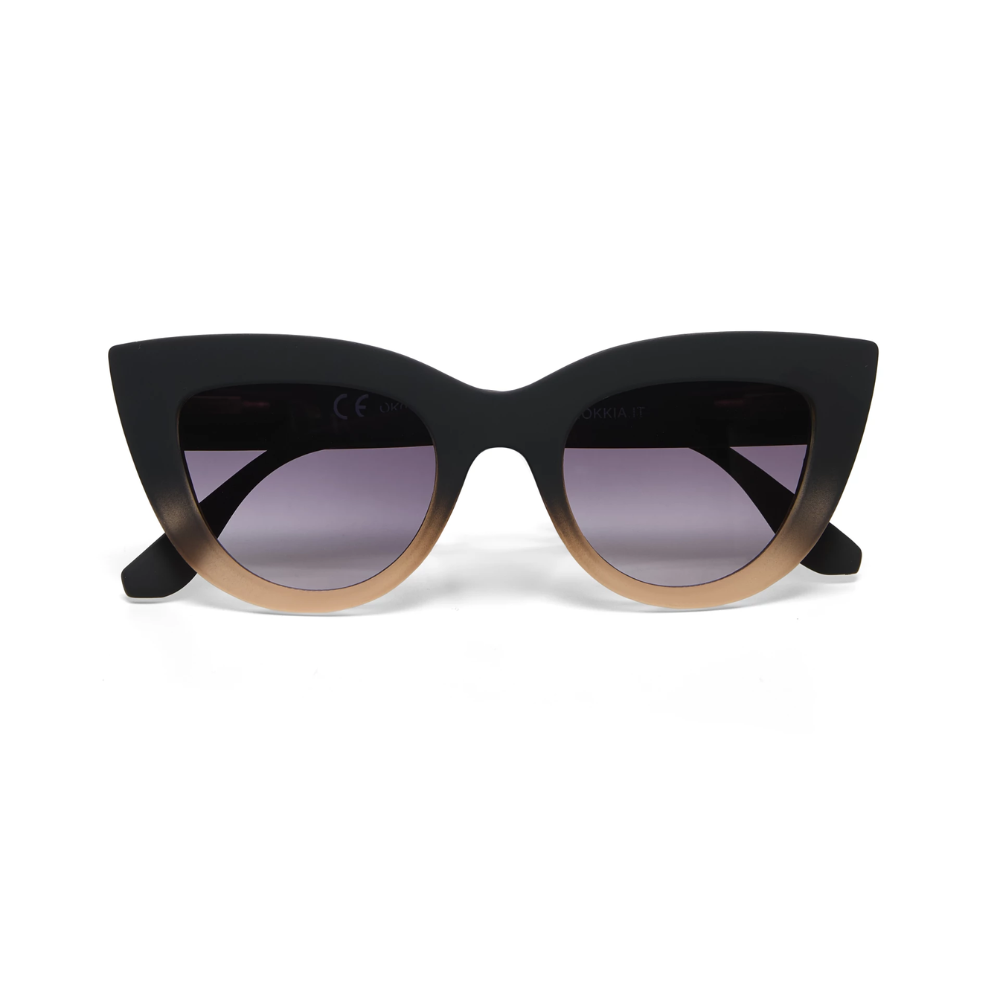 OKKIA Claudia Adult Sunglasses - Black Shaded Rose