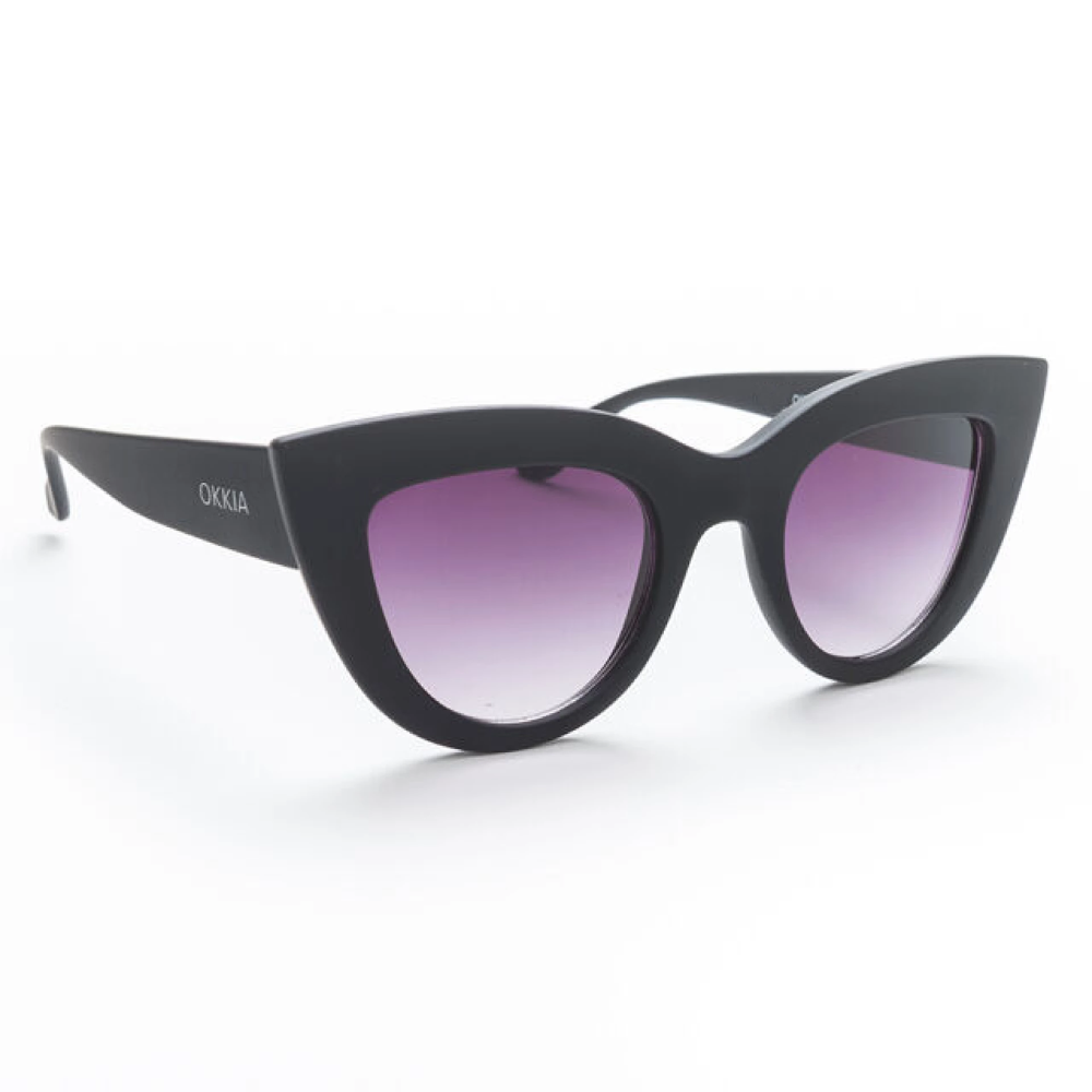 Load image into Gallery viewer, OKKIA Claudia Adult Sunglasses - Black