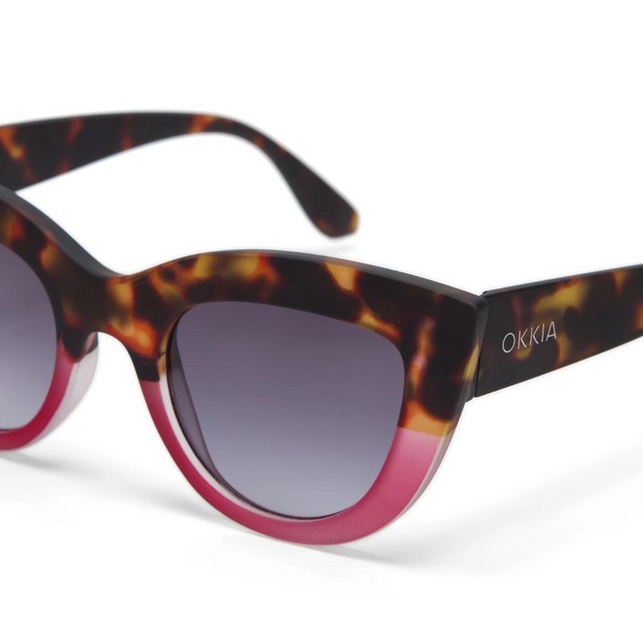 OKKIA Claudia Adult Sunglasses - Havana Pink