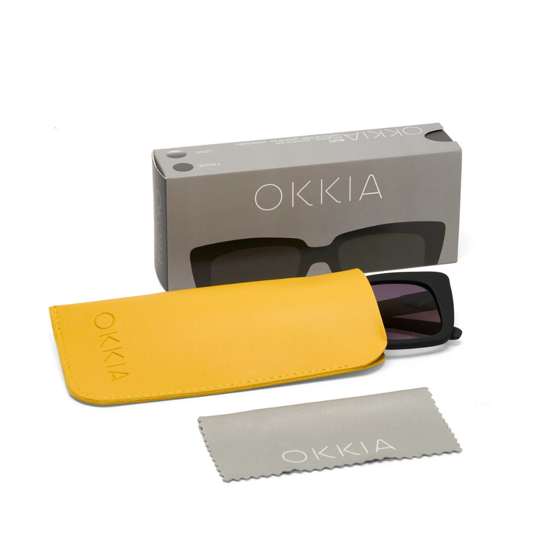Load image into Gallery viewer, OKKIA Elba Adult Sunglasses - Black Gradient
