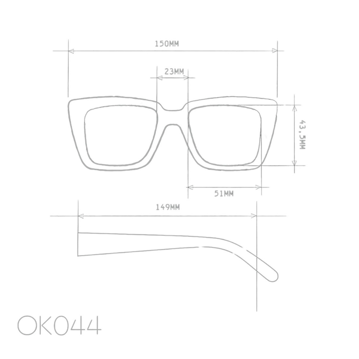 OKKIA Elba Adult Sunglasses - Black Gradient