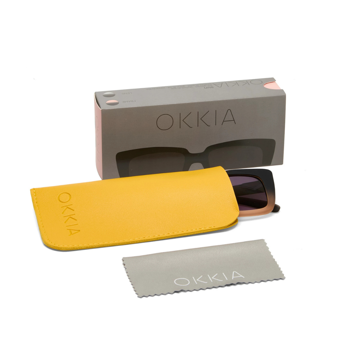 Load image into Gallery viewer, OKKIA Elba Adult Sunglasses - Black Shaded Rose
