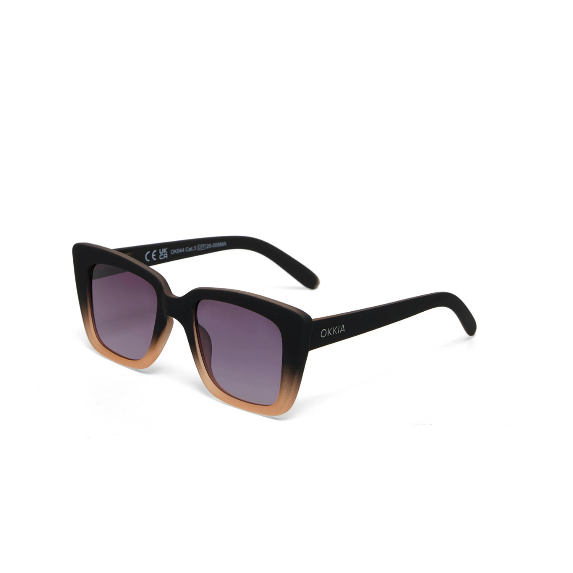 Load image into Gallery viewer, OKKIA Elba Adult Sunglasses - Black Shaded Rose