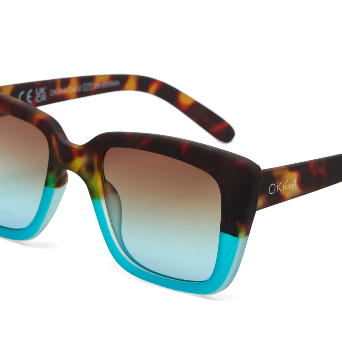 Load image into Gallery viewer, OKKIA Elba Adult Sunglasses - Havana Blue