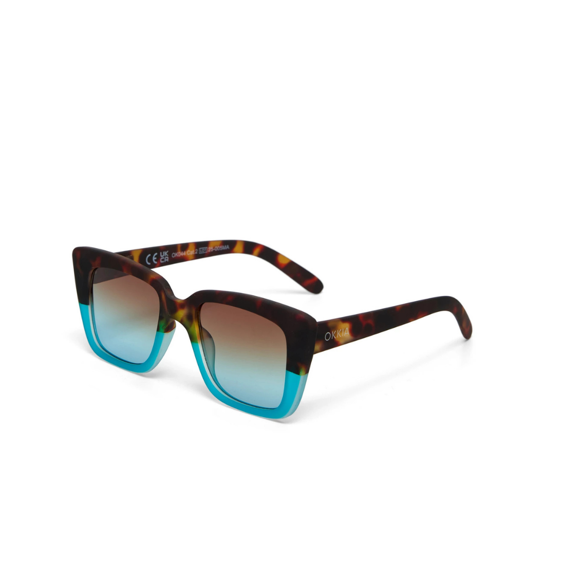 Load image into Gallery viewer, OKKIA Elba Adult Sunglasses - Havana Blue