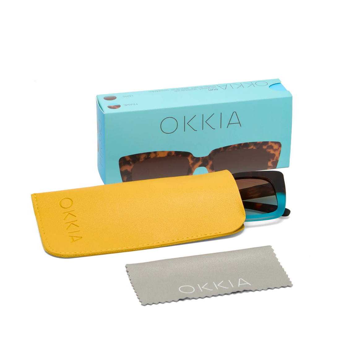 Load image into Gallery viewer, OKKIA Elba Adult Sunglasses - Havana Blue