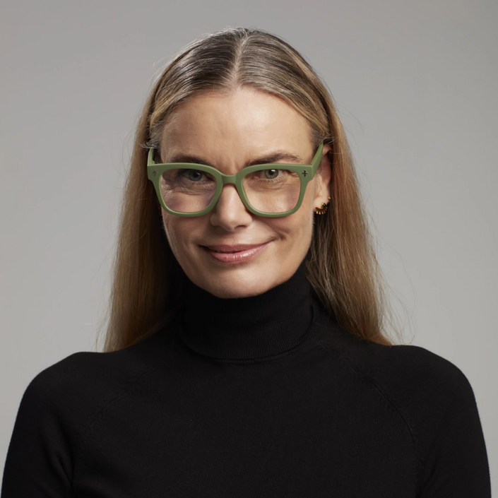 OKKIA Giovanni Adult Reading Glasses - Sage Green