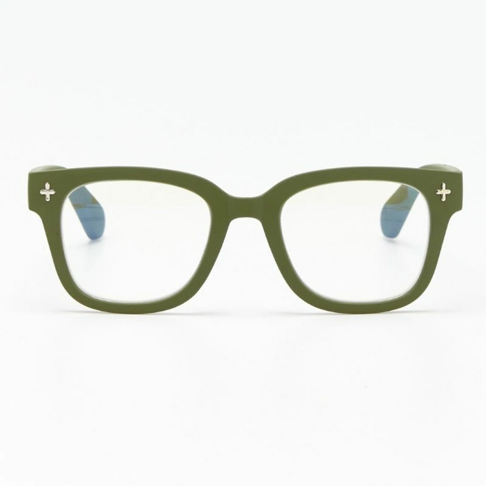 OKKIA Giovanni Adult Reading Glasses - Sage Green