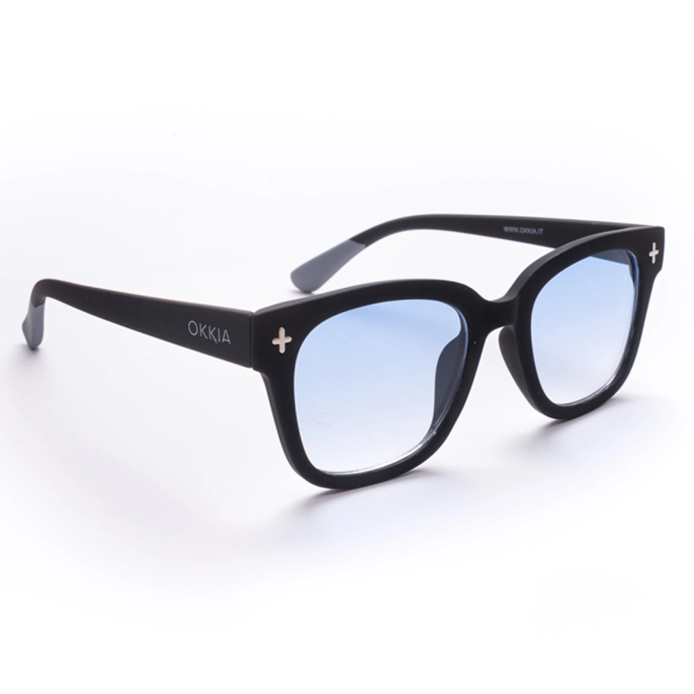 Load image into Gallery viewer, OKKIA Giovanni Adult Sunglasses - Black &amp; Grey