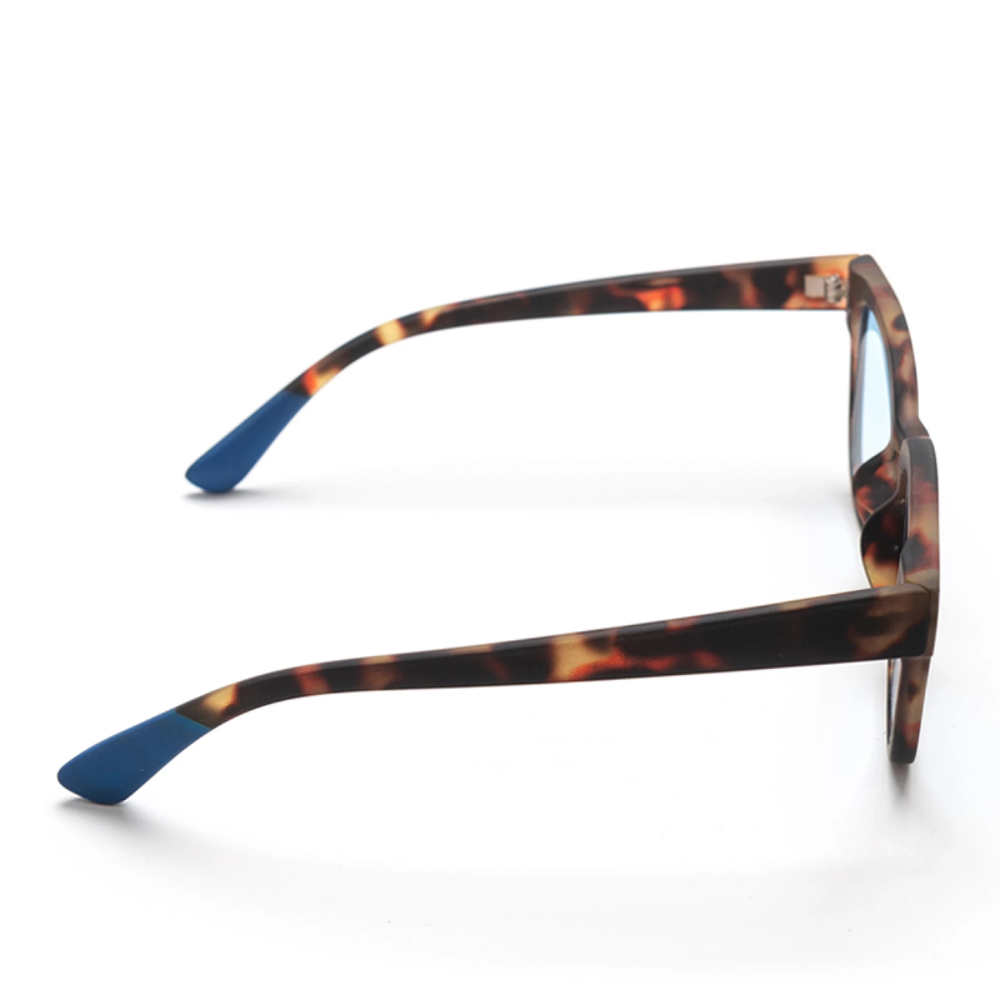 Load image into Gallery viewer, OKKIA Giovanni Adult Sunglasses - Classic Havana &amp; Blue